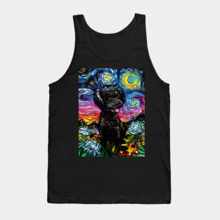 Black Poodle Night 3 Tank Top